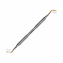 Инструмент для снятия зубных отложений (Скайлер). Ручка Ø 6mm. Покрытие Gold   аrt. 1709 TiN